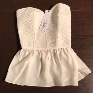 Parker Emma Silk Peplum Corset